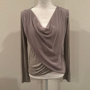 Velvet Criss Cross Longsleeve Top